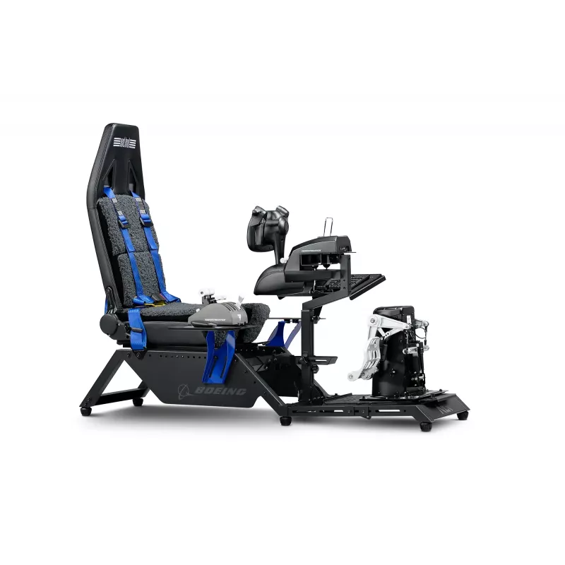 Cabina per simulatore di volo Next Level Racing Boeing Commercial Edition, dettagli blu
