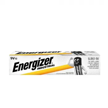 Batterie alcaline Energizer 9V PP3 Industrial, confezione da 12