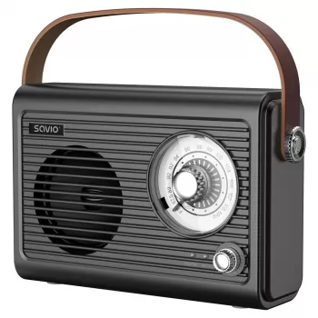Radio portatile Savio RS-01 analogica nera