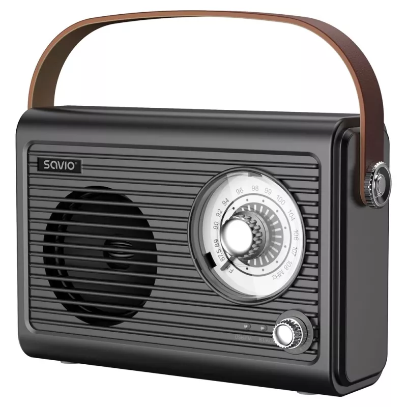 Radio portatile Savio RS-01 analogica nera