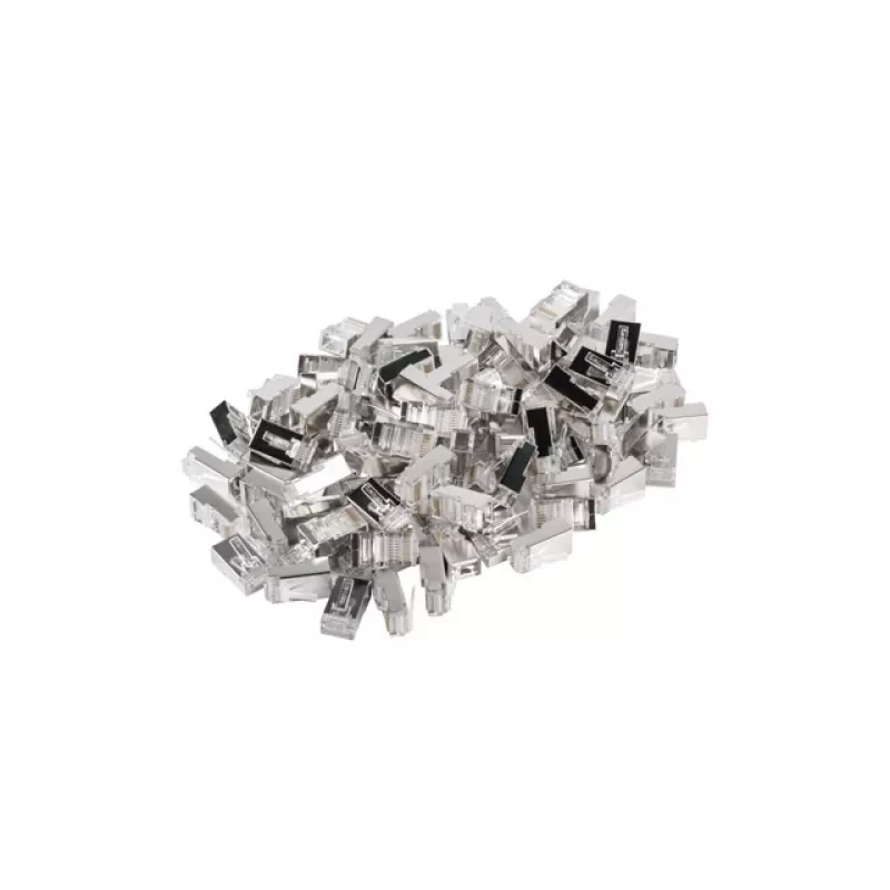 Lanberg PLS-5000 connettore per fili RJ-45 acciaio inox - trasparente (PLS-5000)