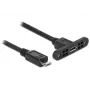 Cavo USB DeLOCK 85245 USB 2.0 0,25 m Micro-USB B nero