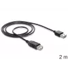 Cavo USB DeLOCK EASY-USB 2.0-A 2 m nero