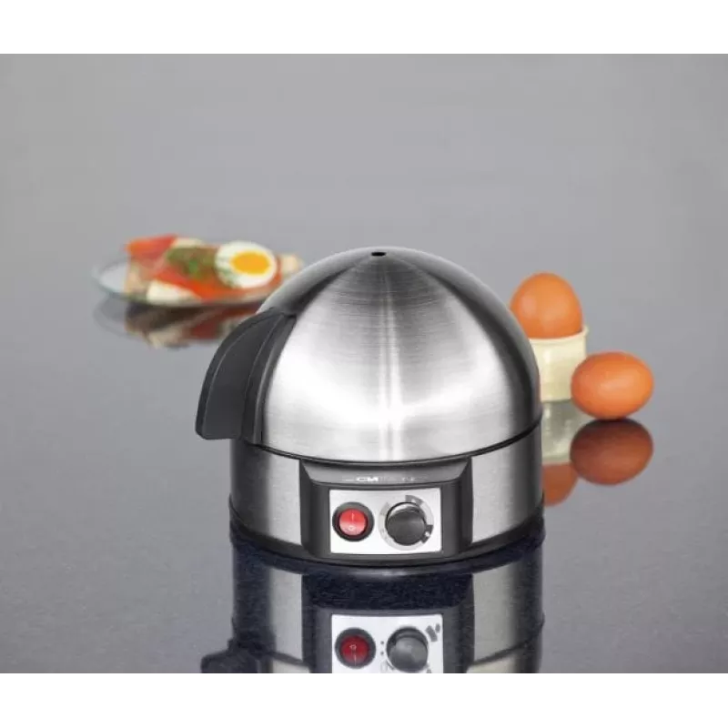 Cuociuova Clatronic EK 3321 7 uova 400 W nero, acciaio inox