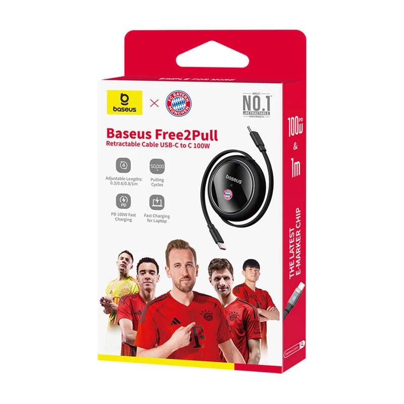Cavo di ricarica USB-C Baseus P10364500113-Z2, 100 W, nero, USB-C a USB-C