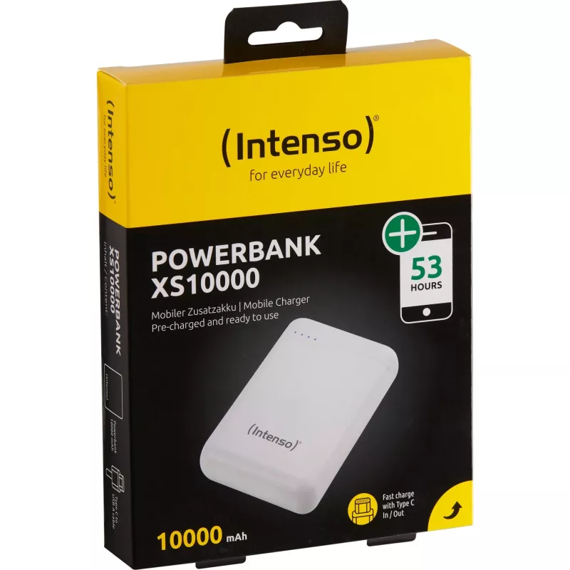 Power Bank USB 10000MAH/BIANCO XS10000 Intenso