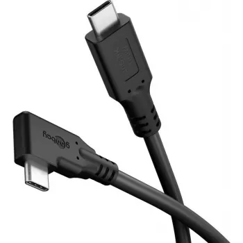 Goobay cavo USB-C 90° USB4 2 m nero - 100 W 40 Gbit/s Power (79431)