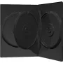 MediaRange custodia per 4 DVD nero - capacità: 4 CD, 4 DVD - confezione da 50 - nero (BOX17)