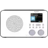 Radio internet TECHNISAT VIOLA 2 C IR — sintonizzatore analogico e digitale, DAB+/FM, Wi‑Fi, 3 W, TFT 2,4 pollici, 3,5 mm, nero/bianco