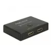 Switch DeLock HDMI 2 - 1 bidirezionale 4K 60 Hz - switch video/audio - 2 x HDMI - desktop