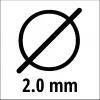 Filo da taglio per trimmer EINHELL Super Cut Line 2,0 mm, modello 3436653, diametro 2,0 mm