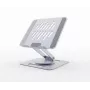 Supporto rialzato per notebook GEMBIRD NBS-DR1-01 – base girevole, regolabile in altezza, grigio space