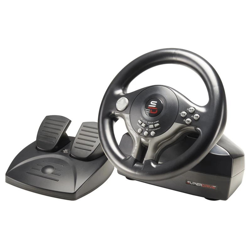 Volante + pedali Subsonic SV200 nero grigio USB rotazione 180°
