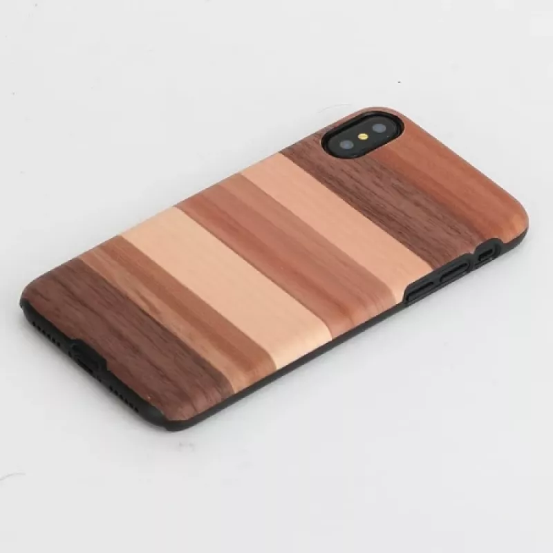 Custodia per smartphone man and wood per iPhone X/XS — custodia protettiva nera