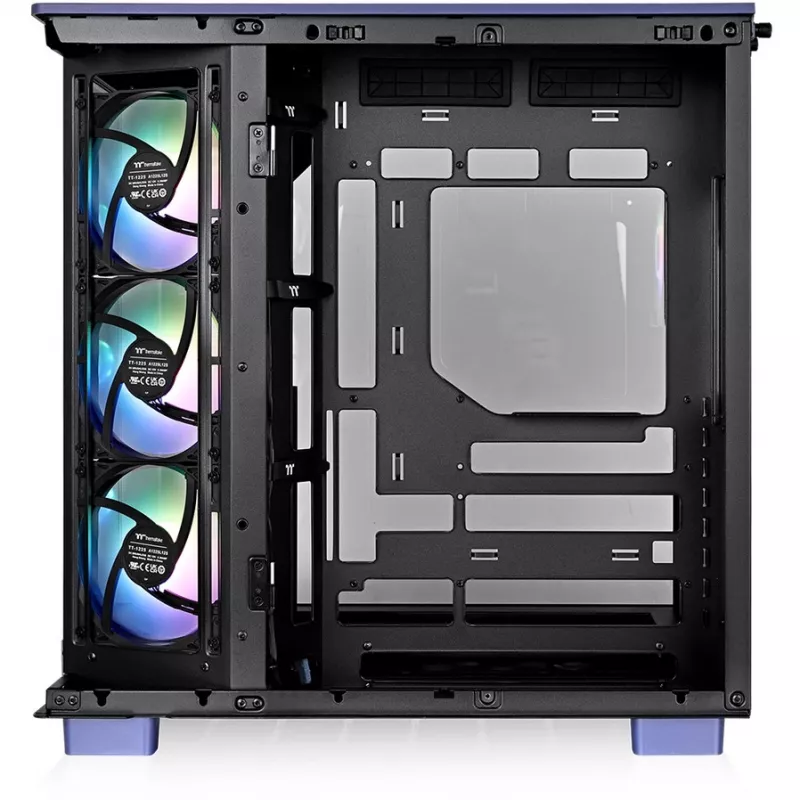 View 380 XL TG ARGB, case tower viola, vetro temperato x 2