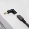 Akyga AK-ND-C01 adattatore di ricarica USB-C a DC 5,5 x 2,5 mm per notebook, 18,5-20 V, 100 W