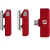 Microfono wireless Rode Wireless Micro — trasmettitore e ricevitore clip-on compatti, rosso