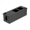 Scatola di distribuzione DeLOCK Easy 45 supporto modulo per montaggio a tavolo o a parete, metallo, nero — 4×22,5×45 mm o 2×45×45 mm