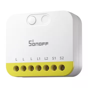 Mini interruttore a due canali senza N Sonoff MINI-ZB2GS-L ZigBee