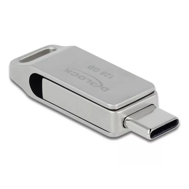 Chiavetta USB DeLOCK 128 GB USB-C Type-A modello a snodo