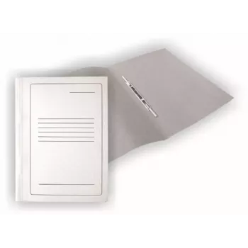 Cartella in cartoncino SMLT, A4, 300 g, bianca con stampa, cartoncino