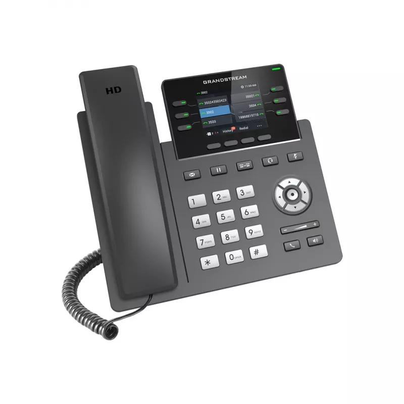 Telefono IP Grandstream GRP2613W nero 4 linee TFT 2,4 pollici