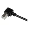 StarTech.com cavo USB 2.0 A a B ad angolo retto 3 m – M/M, 3 m, USB A, USB B, USB 2.0, nero
