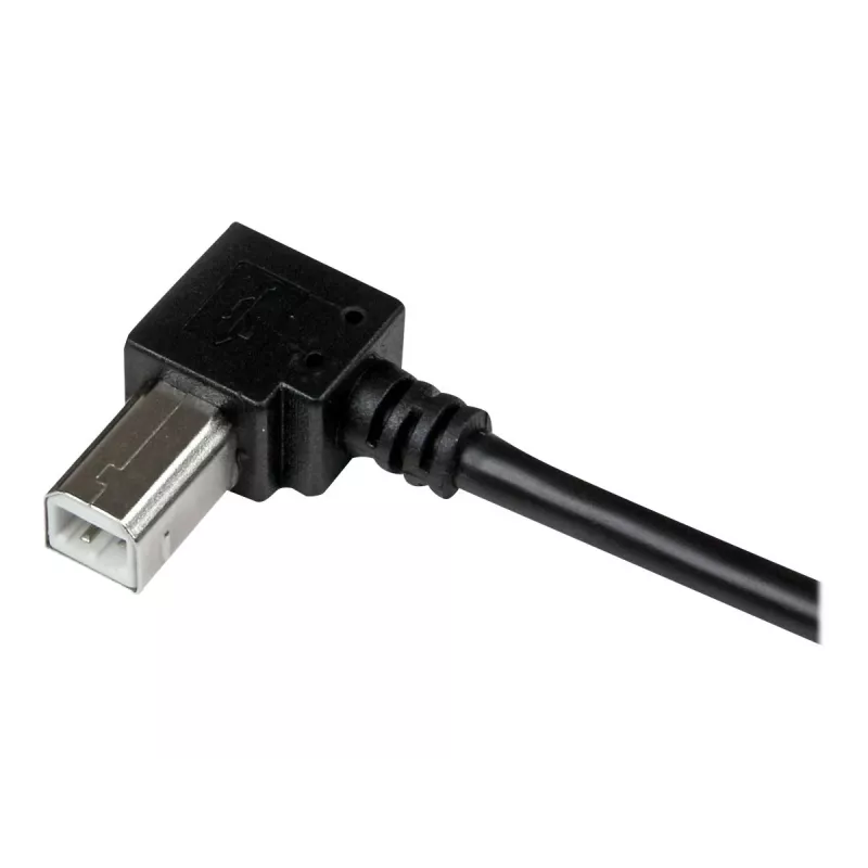 StarTech.com cavo USB 2.0 A a B ad angolo retto 3 m – M/M, 3 m, USB A, USB B, USB 2.0, nero