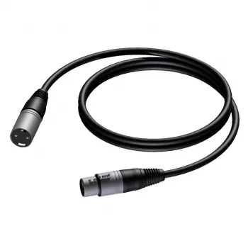 Cavo audio PROCAB CAB901 5 m XLR maschio su femmina nero