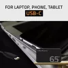 Caricabatterie QOLTEC 65W GaN Super Fast sottile PD 5-20V 3,25A USB-C