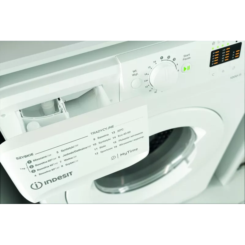 Lavatrice INDESIT MTWA71252WPL 7 kg, carica frontale, classe energetica E