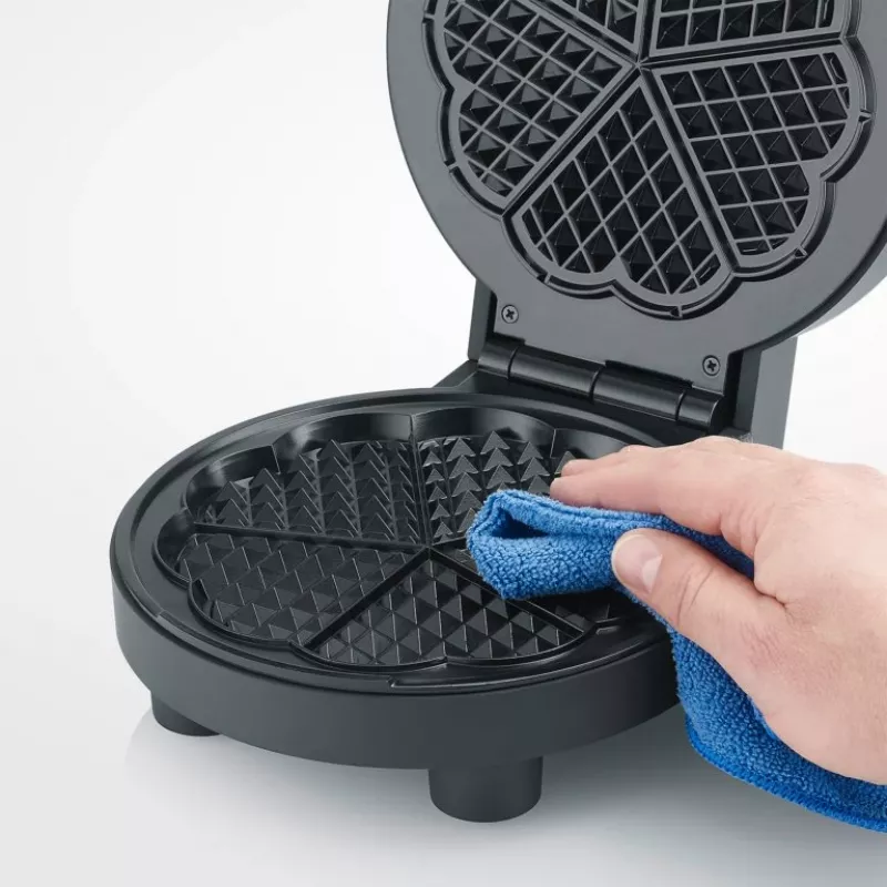 Macchina per waffle Severin WA 2116 1000 W nero a forma di cuore