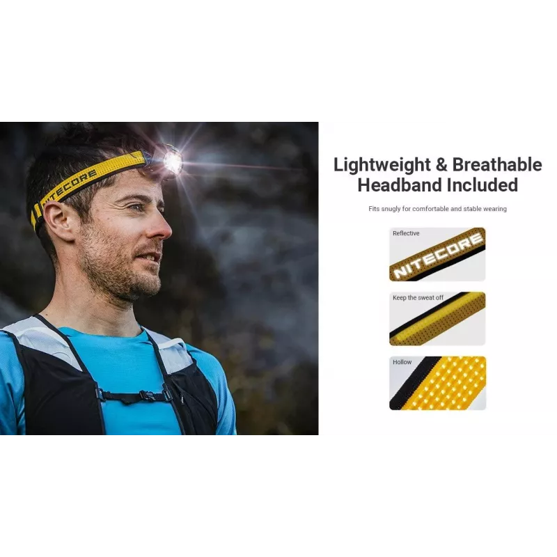 Nitecore UT27 MCT nero, giallo torcia frontale LED