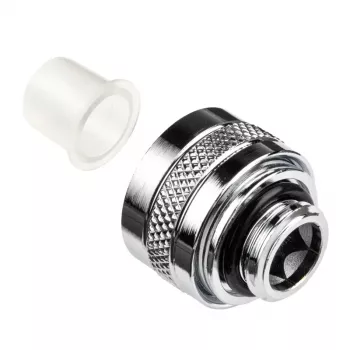 Raccordo Alphacool 17470 – raccordo per raffreddamento a liquido PC in ottone cromato, altezza 20 mm, peso 23 g