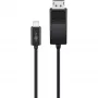 Goobay USB-C a DisplayPort. M/M. Nero