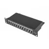 Patch panel 1U Lanberg PPF5-9012-B