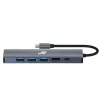 Adattatore HUB USB C 6in1 - HDMI, USBx3, PD, RJ-45