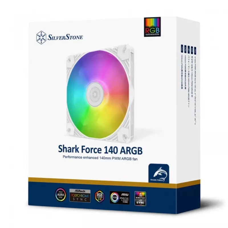 Ventola di raffreddamento SILVERSTONE SST-SF140W-ARGB 140 mm con illuminazione ARGB
