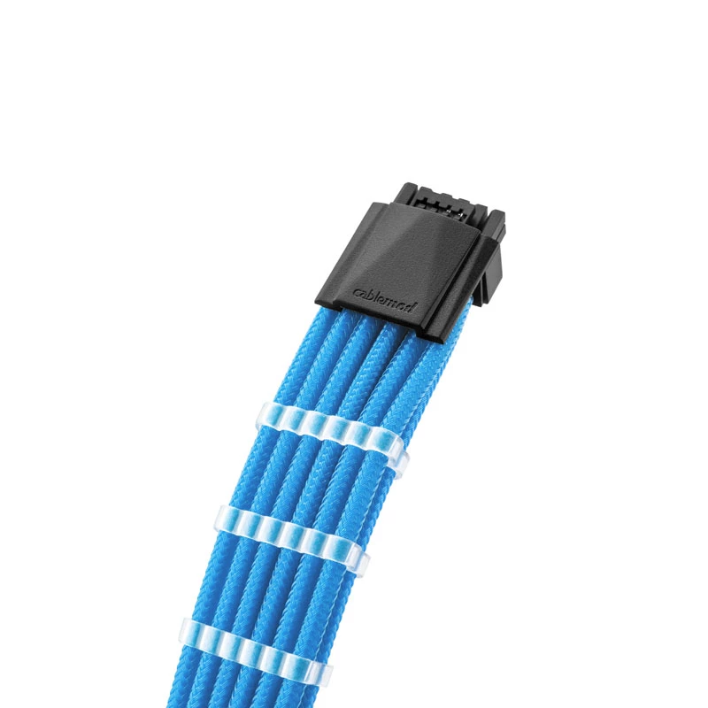 Set di prolunghe CableMod PRO ModMesh 12VHPWR — azzurro chiaro, prolunghe GPU 12+4 pin in 3 pezzi