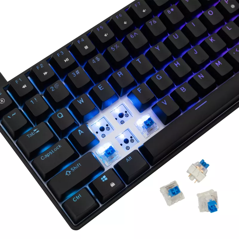 Tastiera meccanica White Shark GK-005121 con illuminazione RGB e switch blue