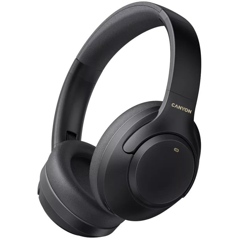 Cuffie wireless CANYON OnRiff 6 con Bluetooth, cancellazione attiva del rumore ANC, microfono integrato, lunga durata della batteria, design ergonomico