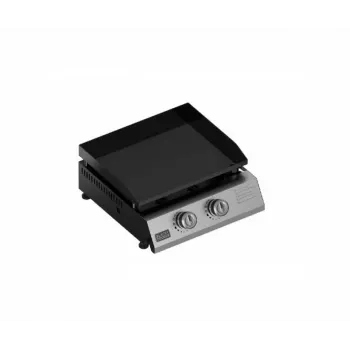 Barbecue a gas Black & Decker BXOP4900E — 2 bruciatori, superficie di cottura 450×360 mm, acciaio inox, manopole
