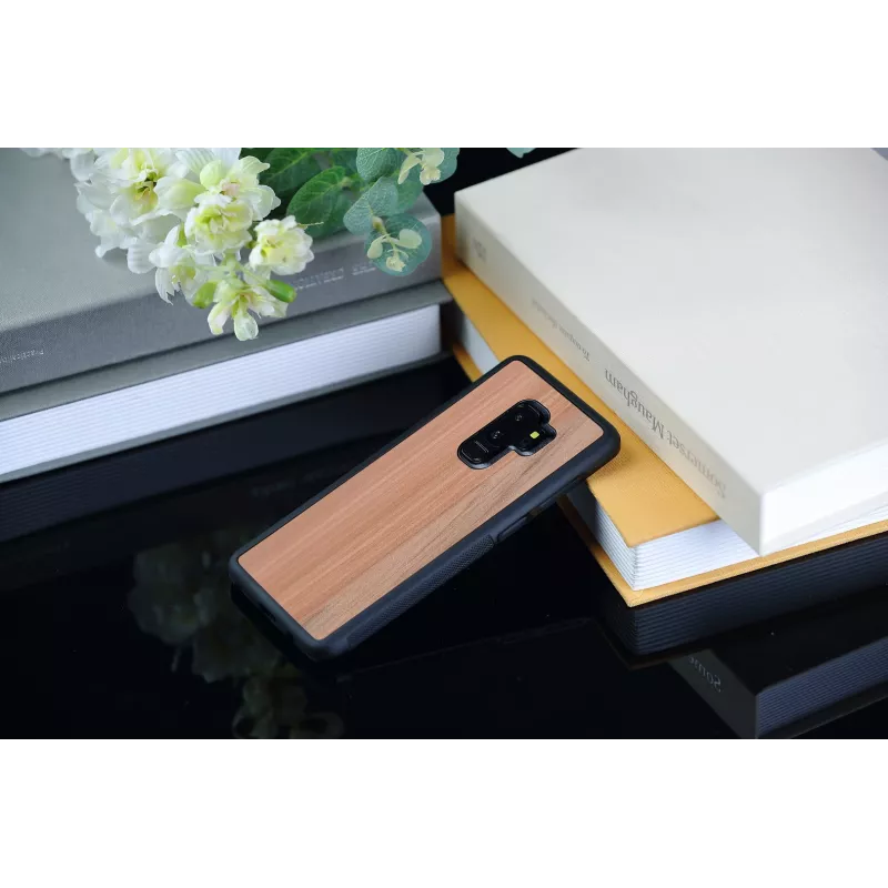 Custodia per smartphone man and wood per Samsung Galaxy S9 Plus — Cappuccino nero
