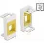 Supporto Keystone DeLOCK Easy 45 modulo 22,5 x 45 mm bianco giallo