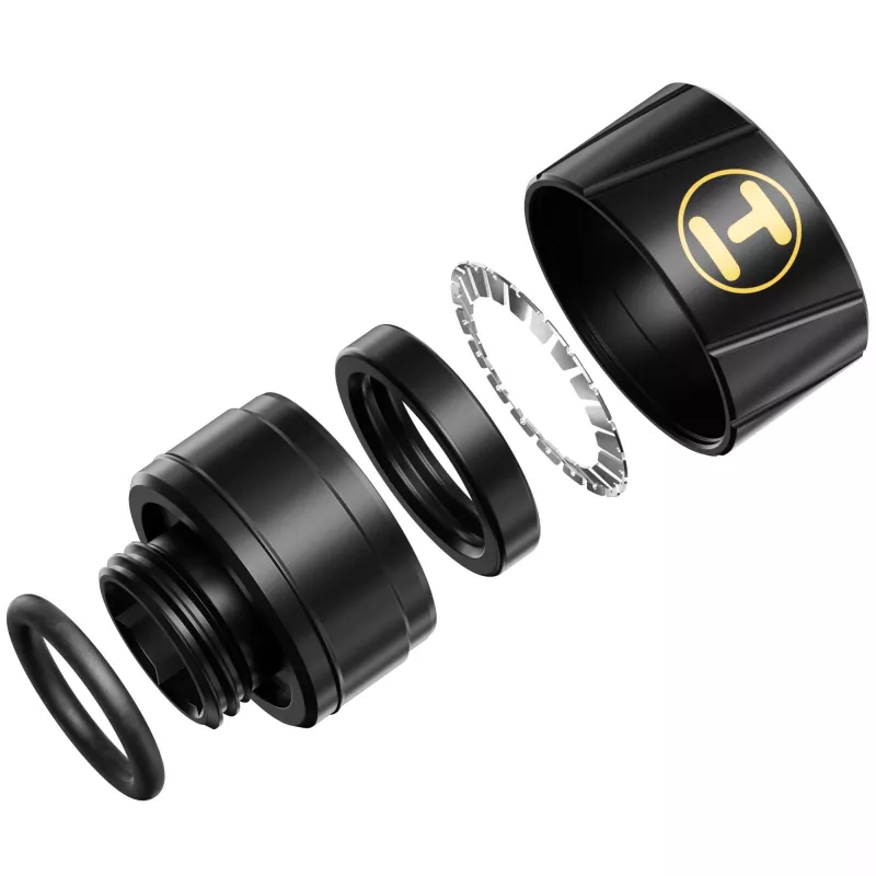 Raccordo HYTE FIT-001 sistema di raffreddamento per computer ottone silicone acciaio nero