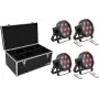 Set faretti LED da terra EUROLITE SLS-7 HCL 4x con custodia da trasporto TDV-1