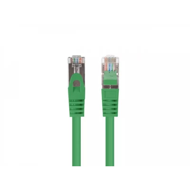 Lanberg PCF6-20CC-0100-G Cavo patch Cat.6 F/UTP, confezione da 10, 1 m, Verde