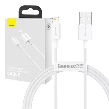 Baseus CALYS-A02 cavo per cellulare bianco 1 m USB A Lightning