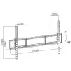 Supporto TV TB-751E per televisore fino a 80 pollici 35kg VESA max 600x400