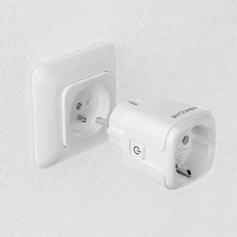 Presa smart BlitzWolf BW-SHP15 ZigBee 3680W — presa da incasso compatibile Wi-Fi/ZigBee
